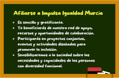 Afiliarse es sencillo y gratificante, tiene ventajas y además sensibilizamos a la sociedad sobre las necesidades de las personas con diversidad funcional.