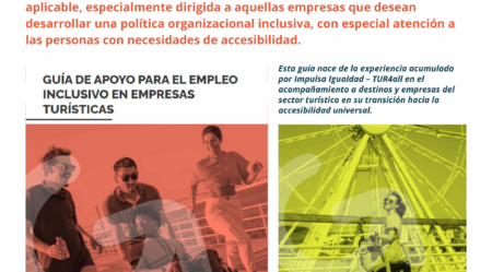 Impulsa Igualdad publica una guía práctica para fomentar el empleo inclusivo en el sector turístico