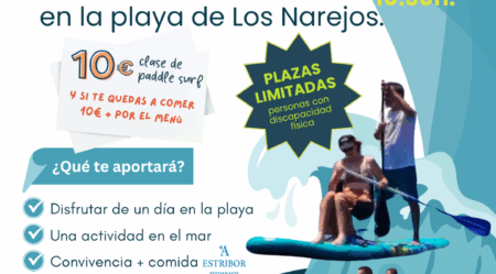 Impulsa Igualdad Murcia da la bienvenida al verano con una jornada de paddle surf adaptado en Los Narejos
