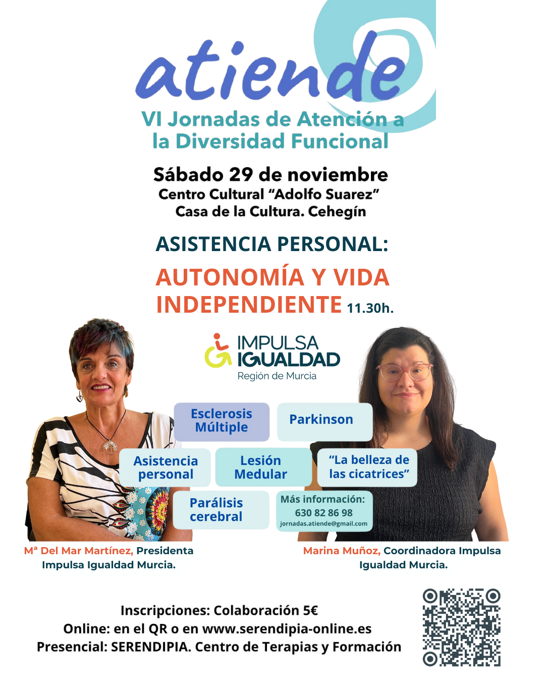 Impulsa Igualdad Murcia participa en las VI Jornadas de Atención a la Diversidad Funcional