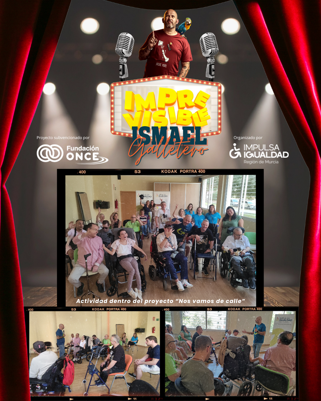 “Nos vamos de calle” lleva risas e inclusión con el espectáculo IMPREVISIBLE