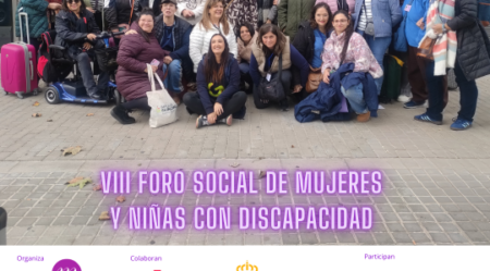 Murcia brilla en el VIII Foro Social de Mujeres y Niñas con Discapacidad y en la manifestación del 25N