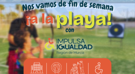 Impulsa Igualdad Murcia organiza un fin de semana de ocio inclusivo en la playa